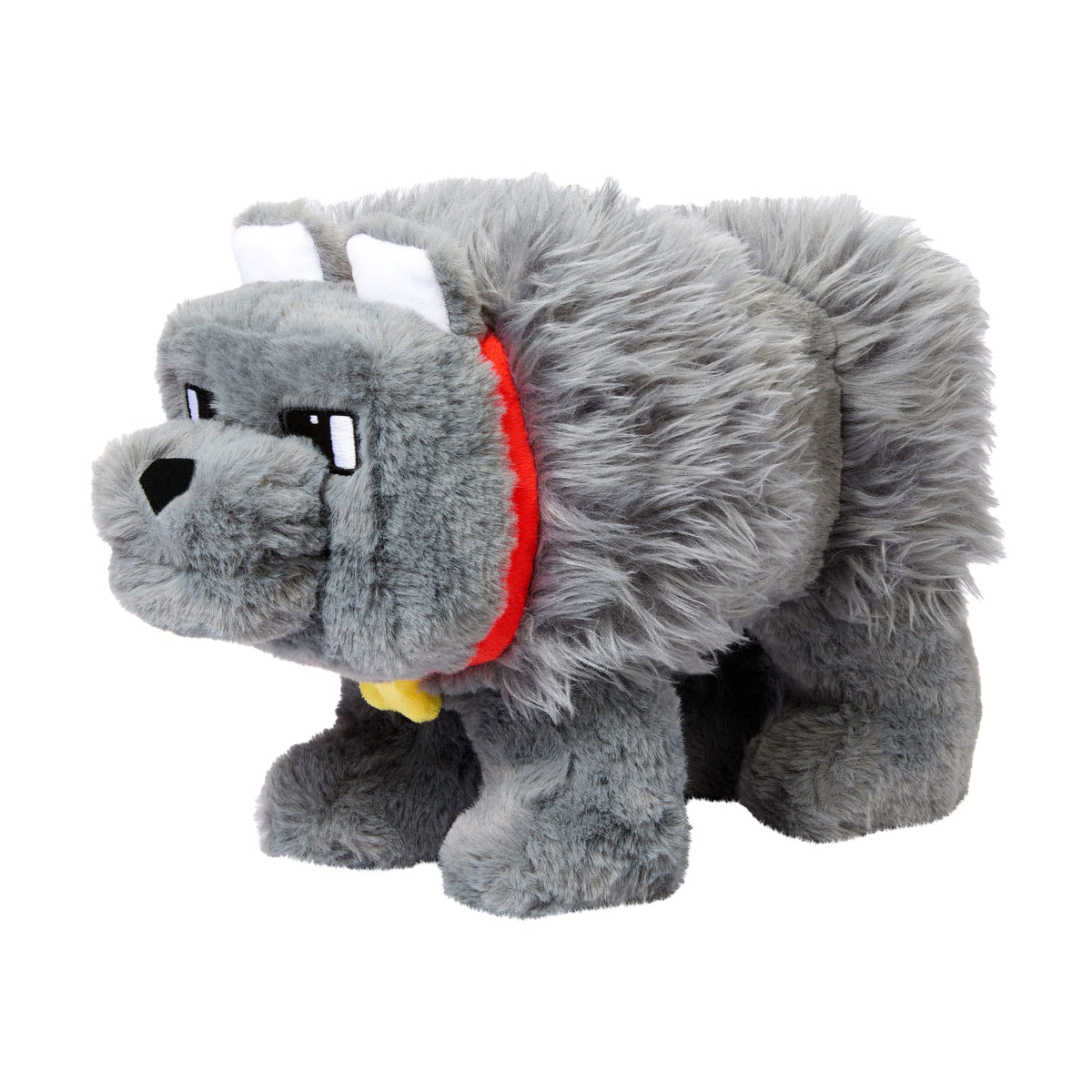 Minecraft Dennis The Wolf Interactive Plush Toy With Sounds & Moving Mouth, Inspired By The Movie