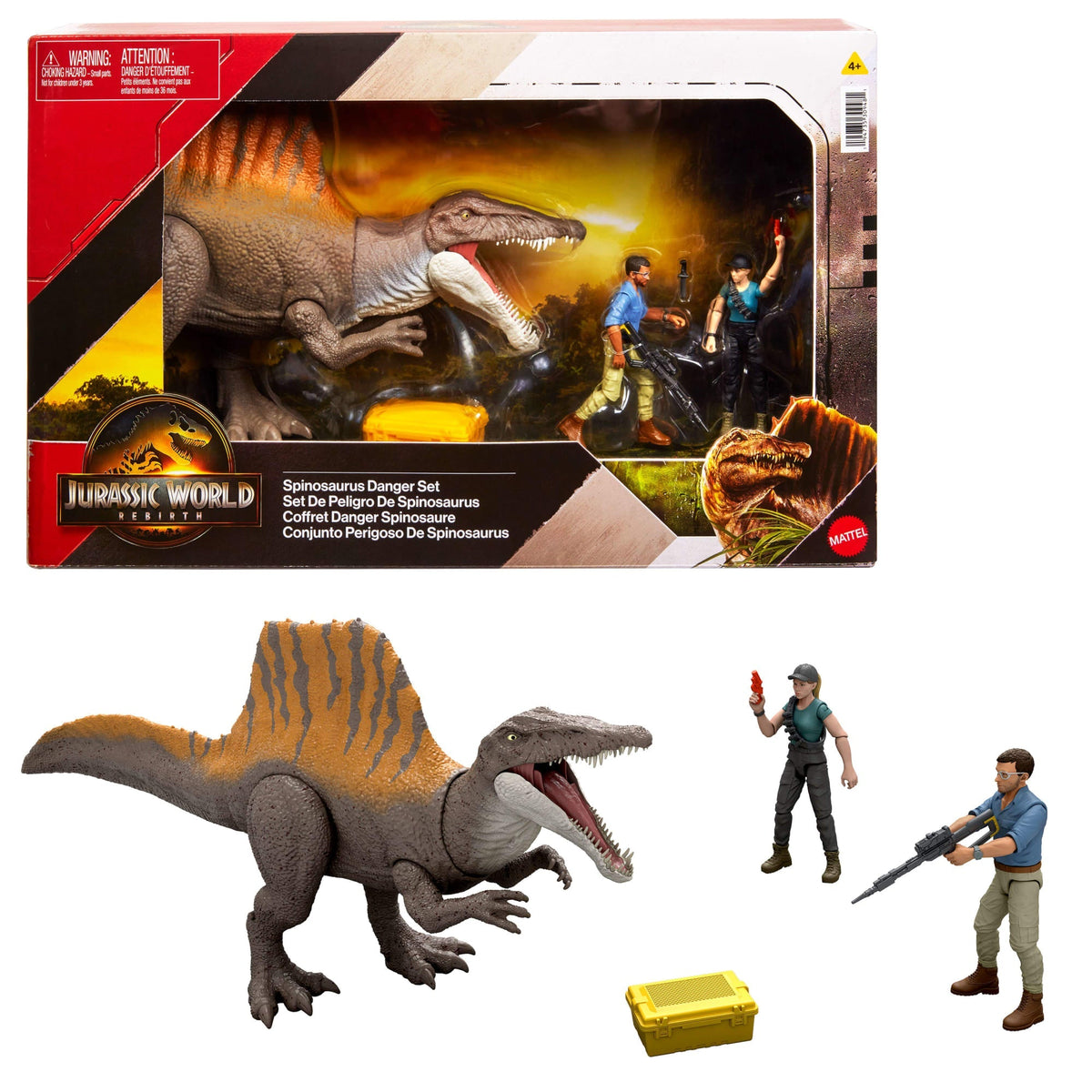 Jurassic World  Rebirth  Coffret Histoire  Danger Spinosaure