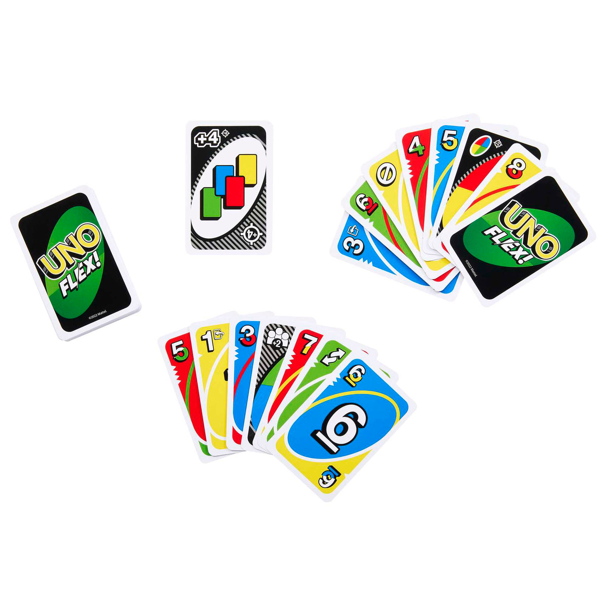 UNO Flex Card Game For Family Night Where Cards Change Color When Flexed in Collectible Tin Box