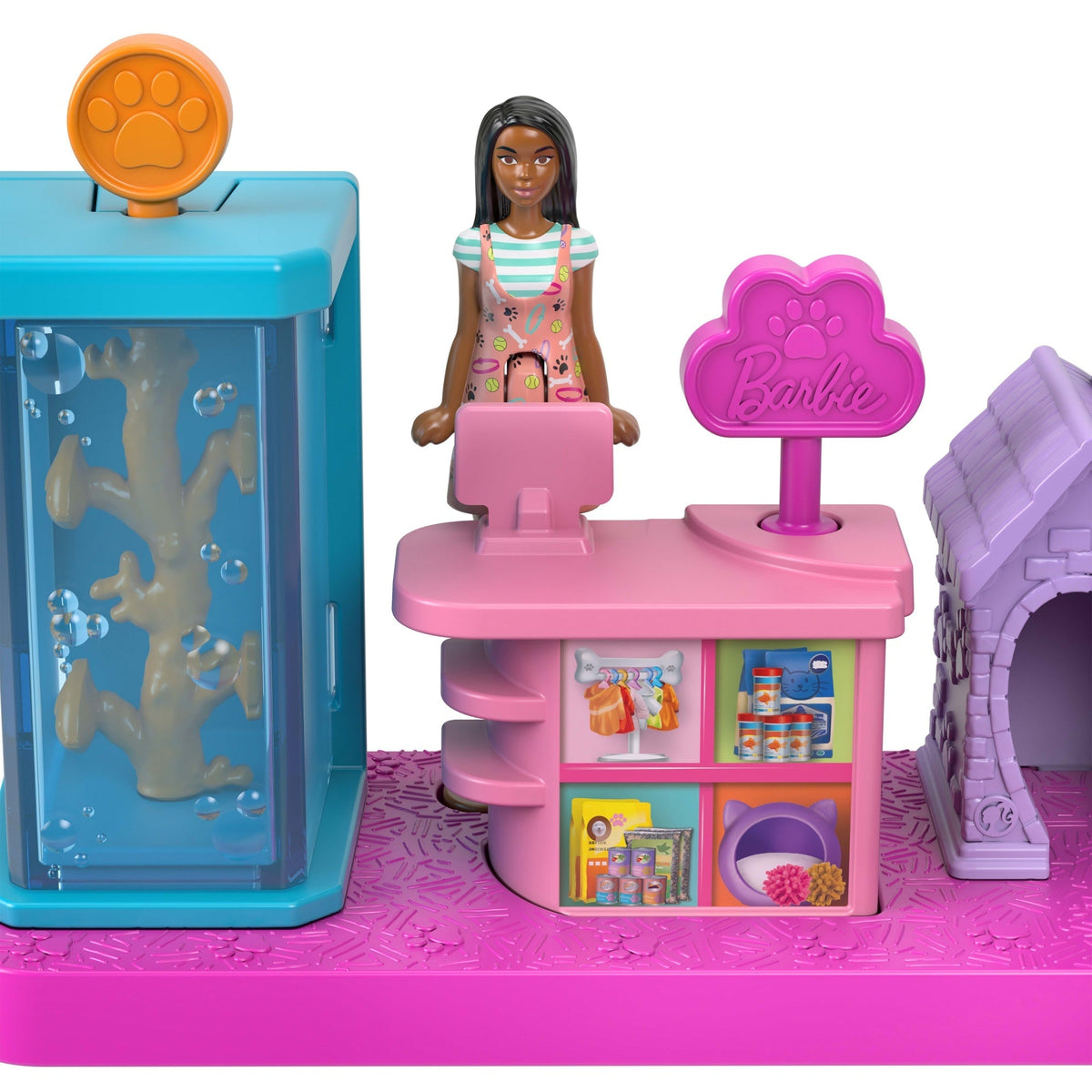 Barbie  Mini Barbieland  Poupée et Coffret de Jeu  Animalerie