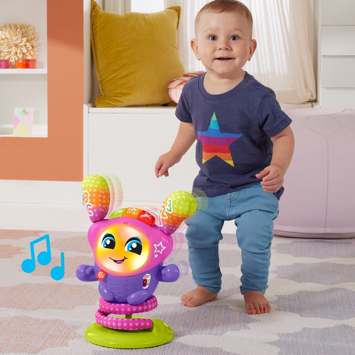 Fisher-Price Juguete para Bebés Dj Belle Salta y Aprende