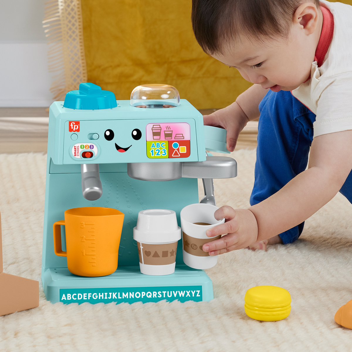 Fisher-Price Ríe y Aprende Juguete para Bebés Mi Primera Máquina de Café