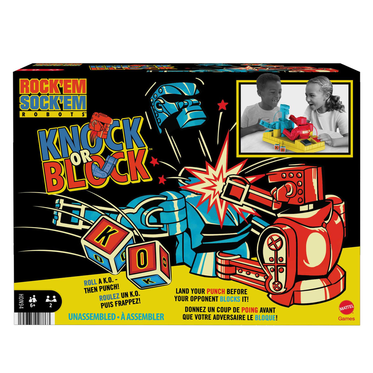 Rock 'Em Sock 'Em Robots Knock Or Block