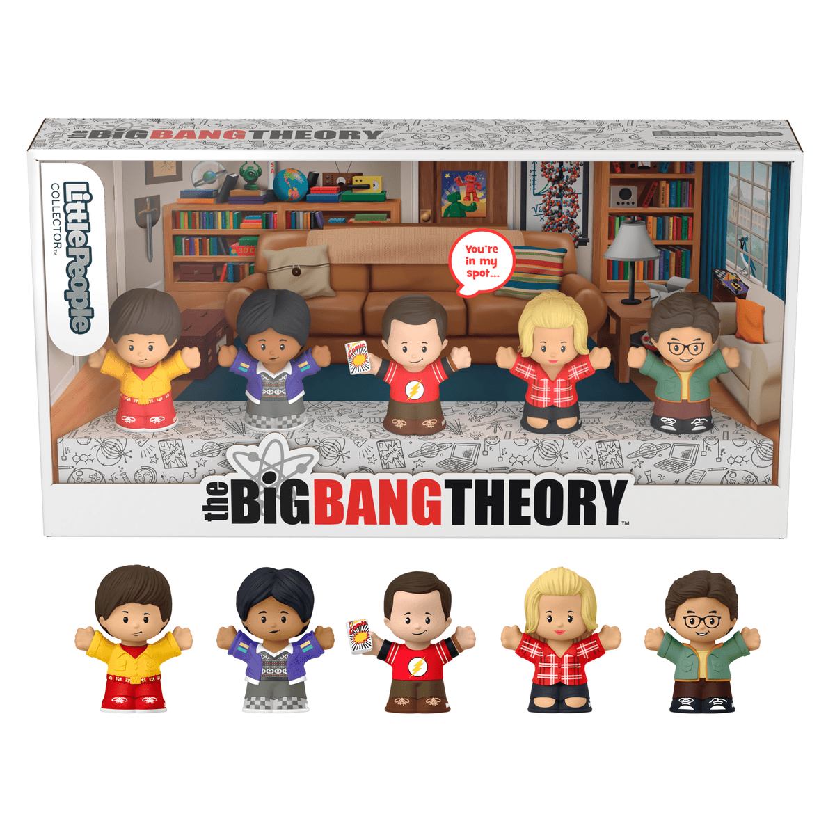 Little People Collector The Big Bang Theory TV Show Special Edition Set, 5 Figures