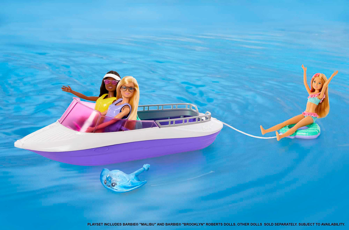 Barbie  Mermaid Power ™  Coffret de Jeu Avec Poupées et Bateau