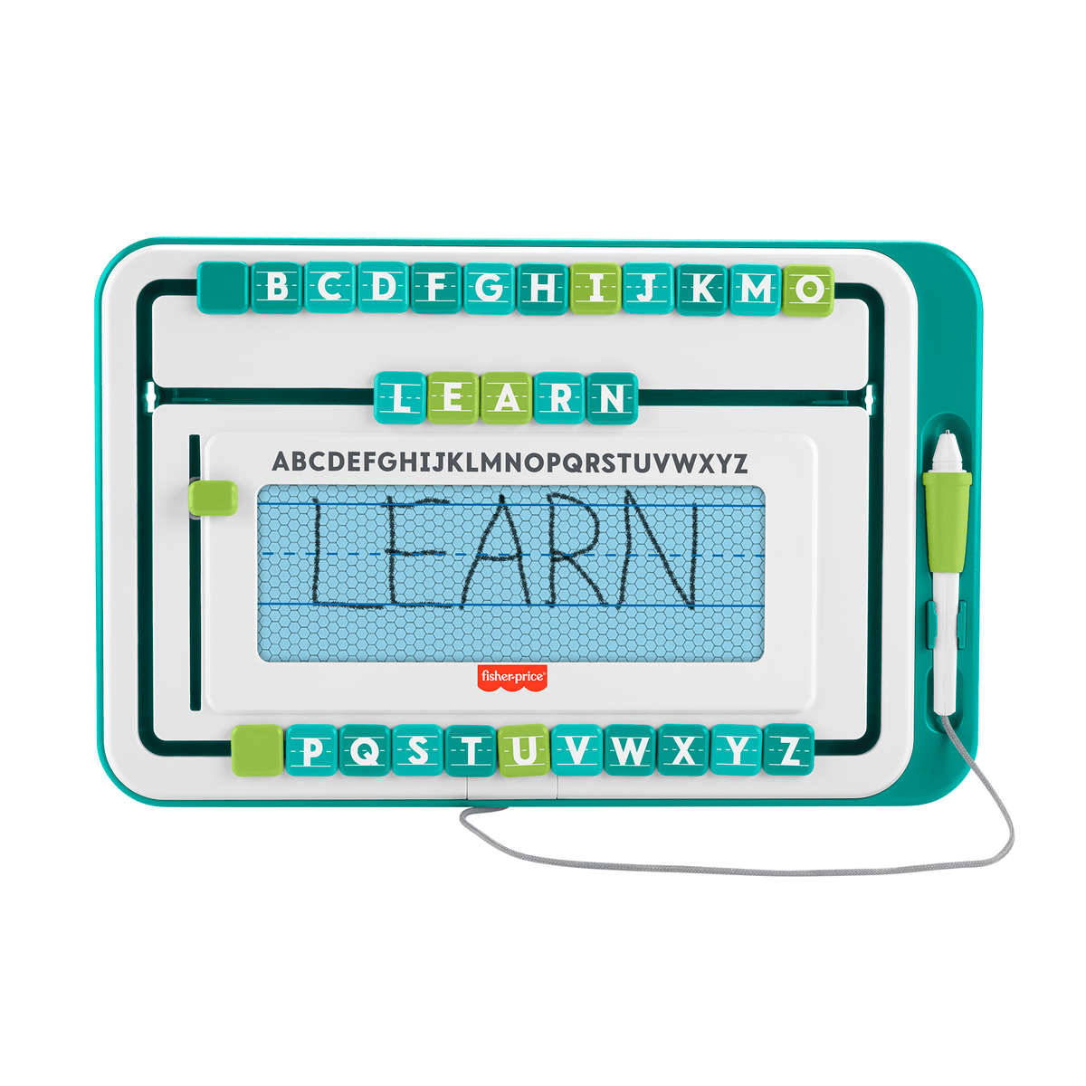 Fisher-Price Alpha Slide Writer Magnetic Drawing & Writing Tablet, Preschool Learning Toy