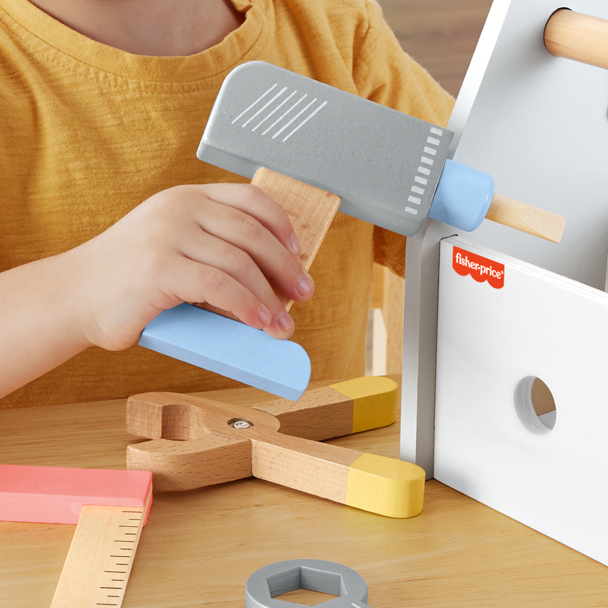 Fisher-Price Juguete para Bebés Kit de Herramientas de Madera