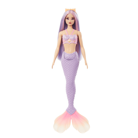 Barbie-Poupées Sirènes Avec Cheveux et Nageoire Colorés et Serre-Tête