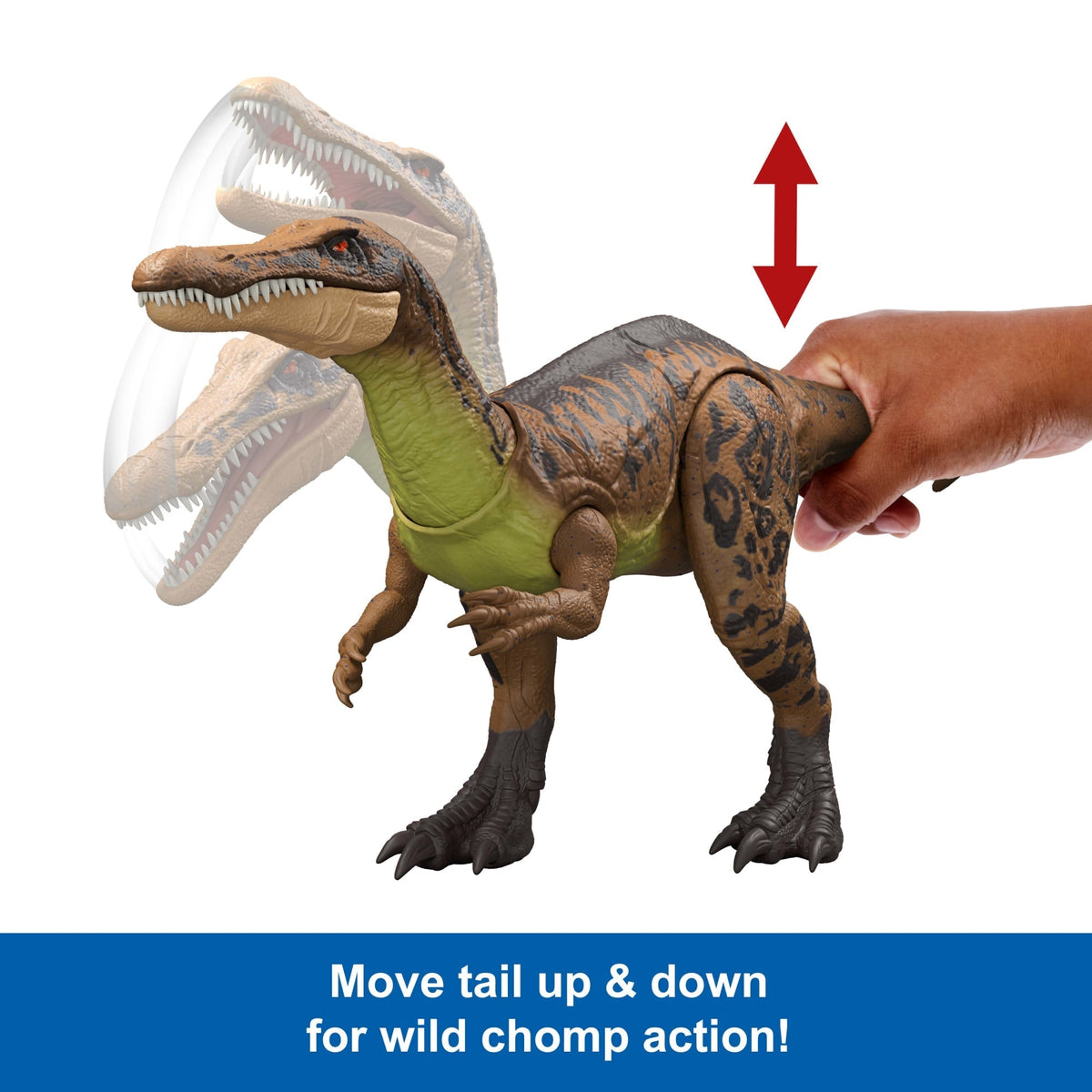 Jurassic World Gigantic Trackers Suchomimus Dinosaur Figure, Large Species Attack Toy, Chaos Theory