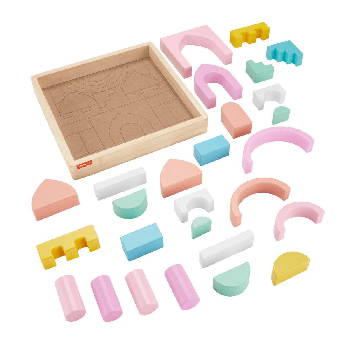 Fisher-Price Juguete para Bebés Castillo de Bloques de Madera