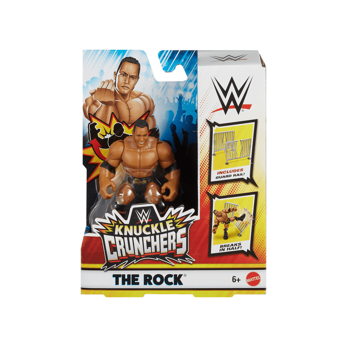 Wwe®  Knuckle Crunchers™  Figurine Articulée et Access.  The Rock®