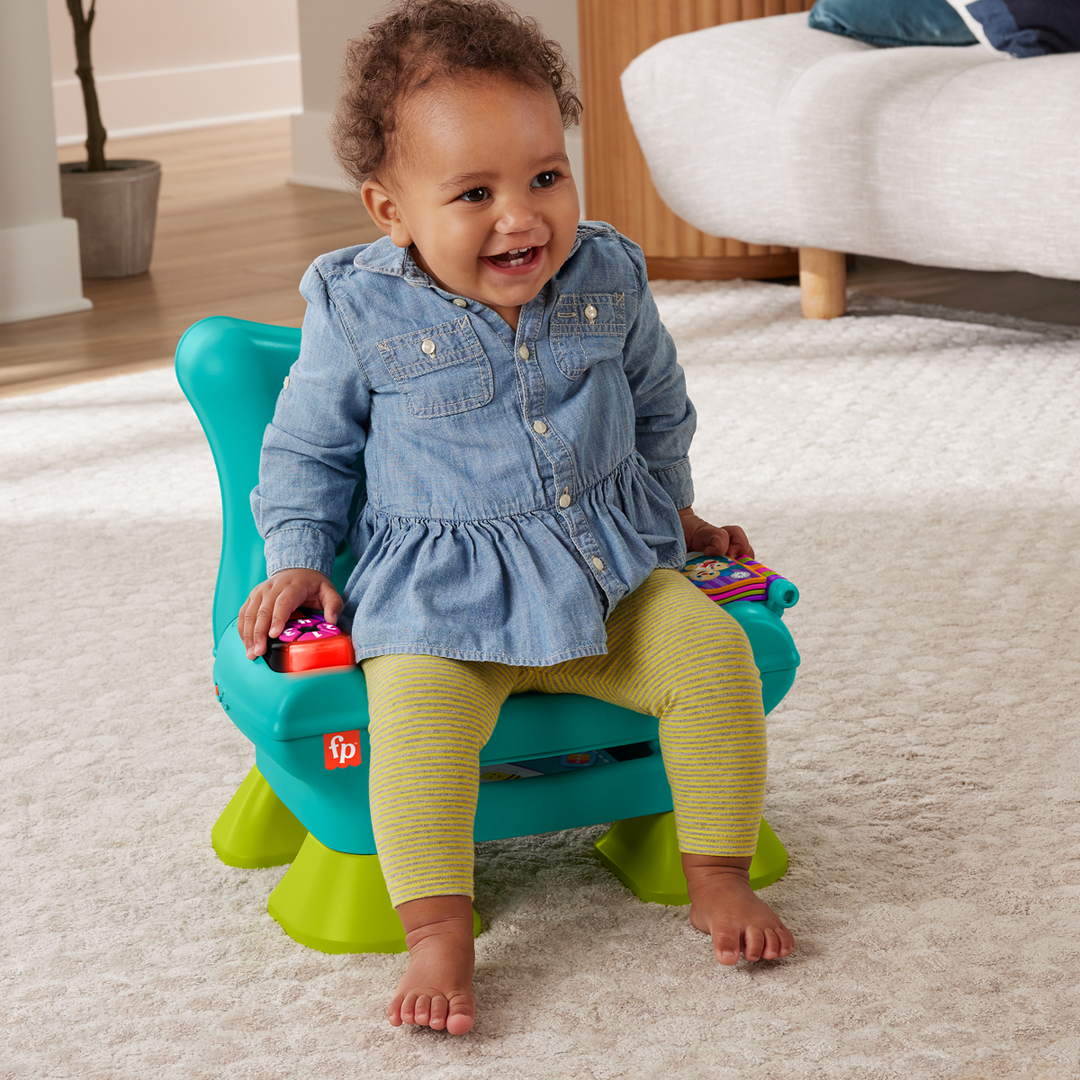 Fisher-Price Aprender e Brincar Brinquedo para Bebês Cadeira de Aprendizagem Musical