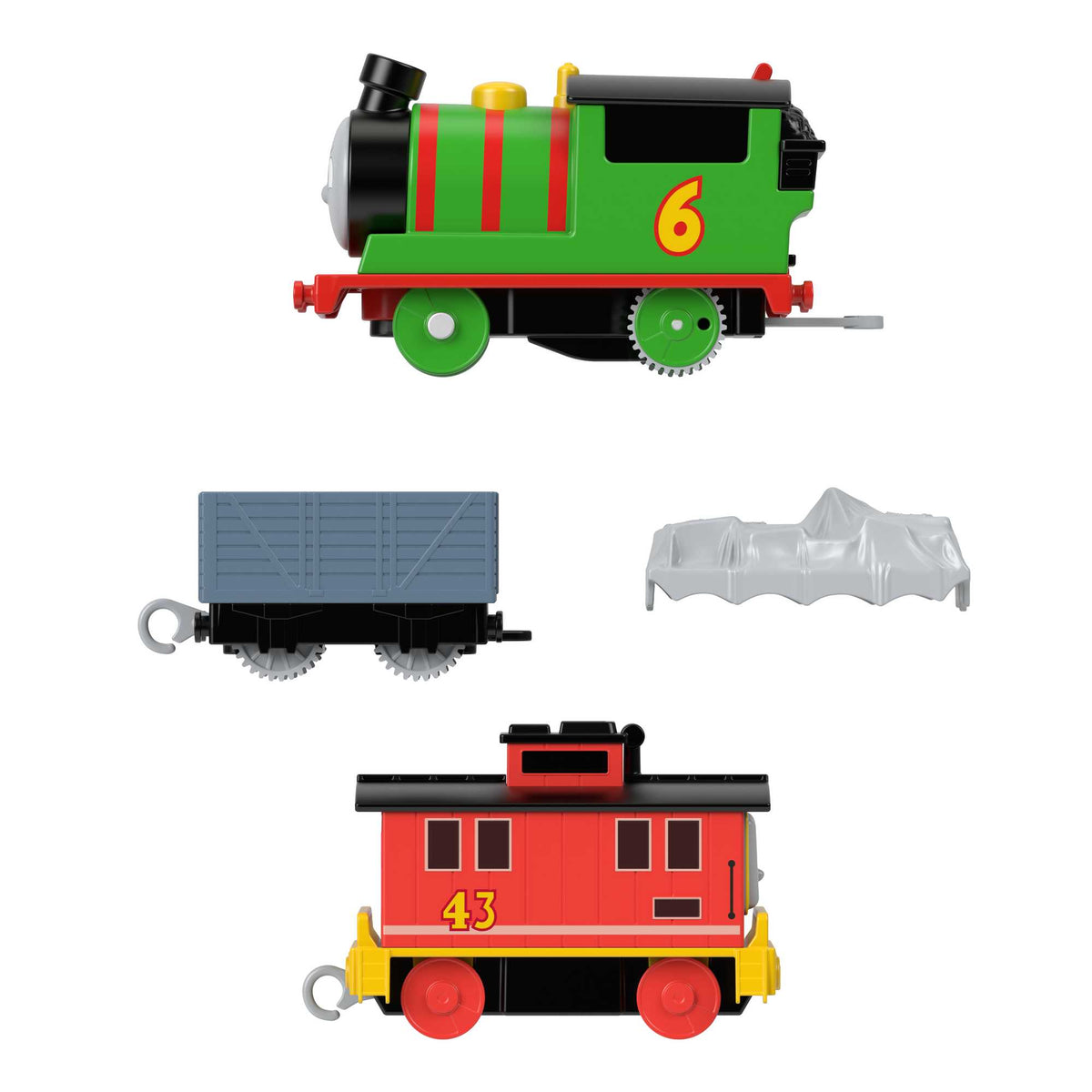 Thomas & Friends Percy & Brake Car Bruno Motorized Vehicle Set