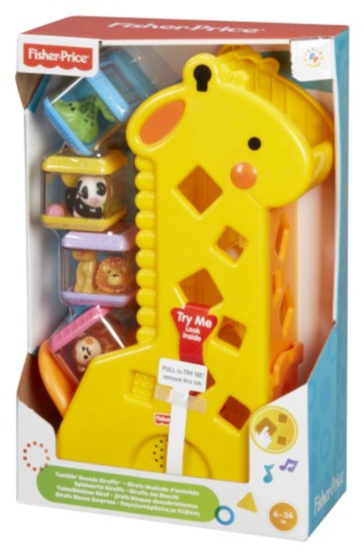 Fisher-Price Juguete para Bebés Jirafa Bloques Divertidos