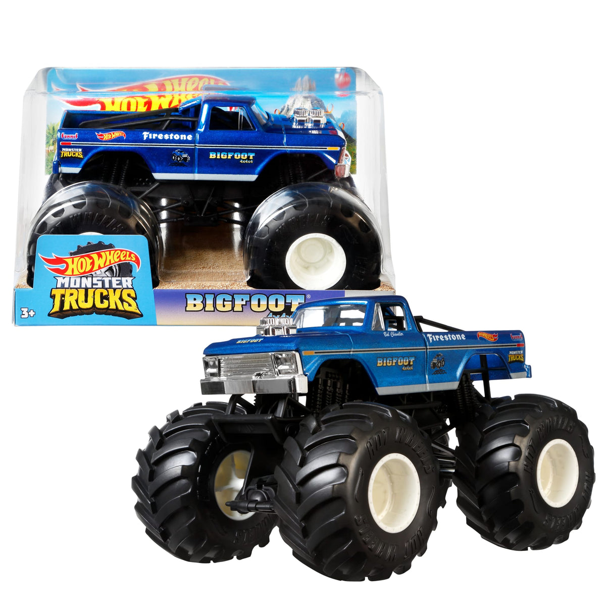 Hot Wheels Monster Trucks Vehículo de Juguete Midwest Madness Escala 1:24