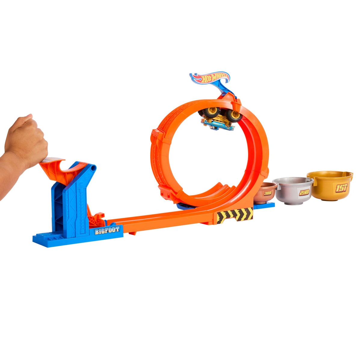 Hot Wheels  Monster Trucks  Défi du Trophée Tournez-et-Renversez