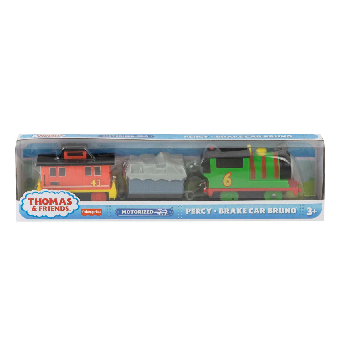 Thomas & Friends Percy & Brake Car Bruno Motorized Vehicle Set